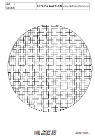 Mandala boyama sayfaları